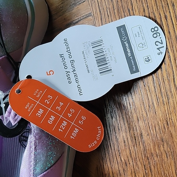 Wonder Nation Baby Girl Mary Janes - Picture 6 of 8